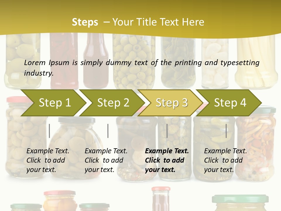 Conserved Bell Olives PowerPoint Template