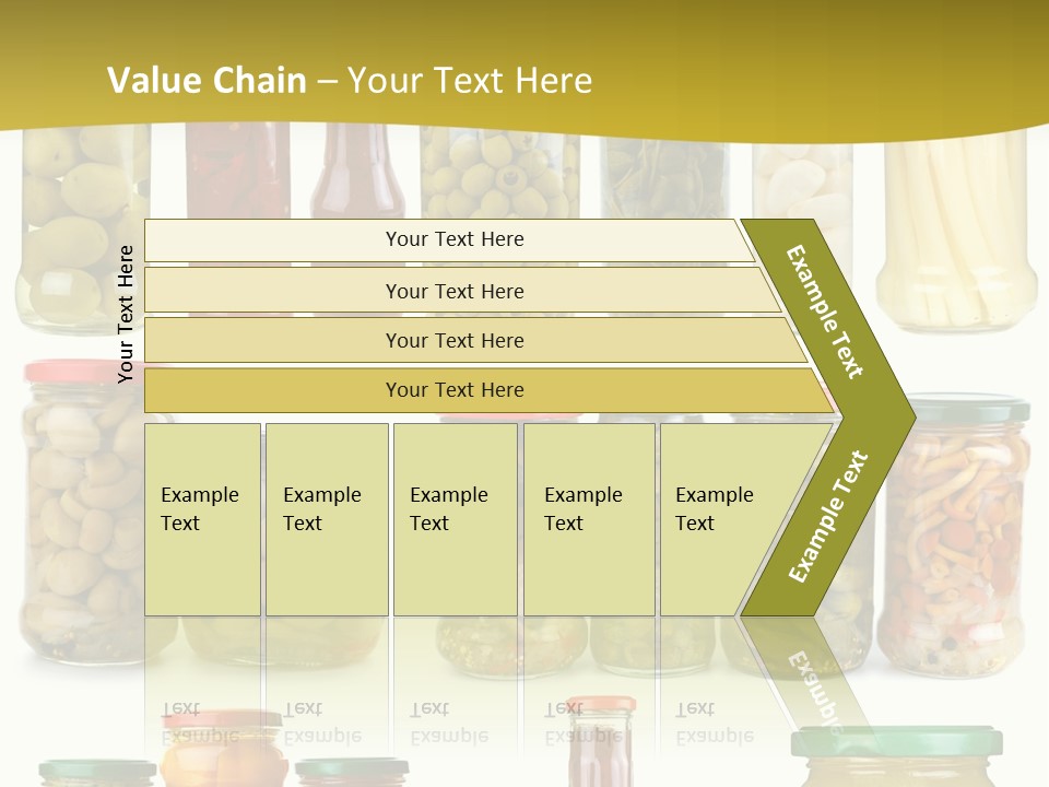 Conserved Bell Olives PowerPoint Template