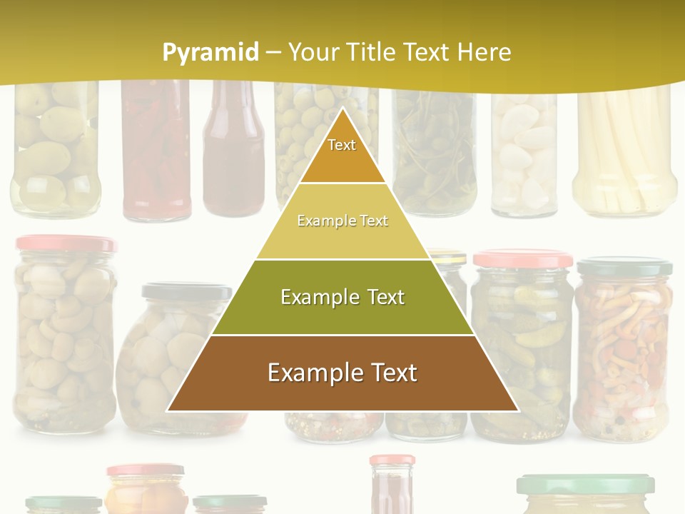 Conserved Bell Olives PowerPoint Template