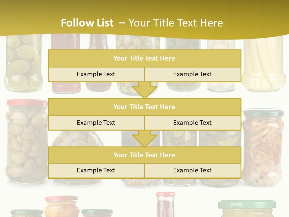 Conserved Bell Olives PowerPoint Template