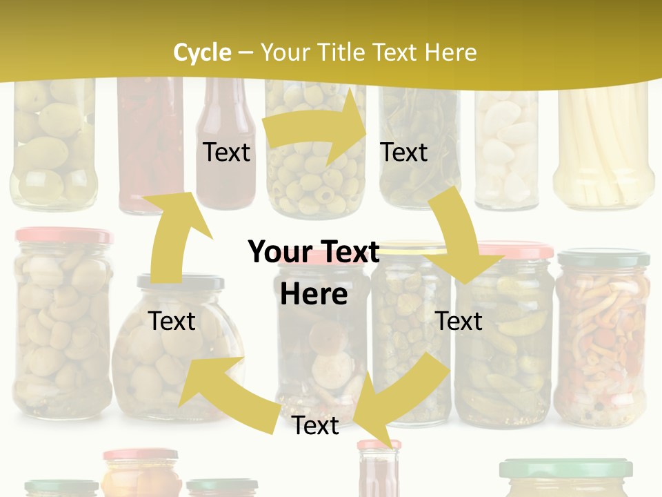 Conserved Bell Olives PowerPoint Template