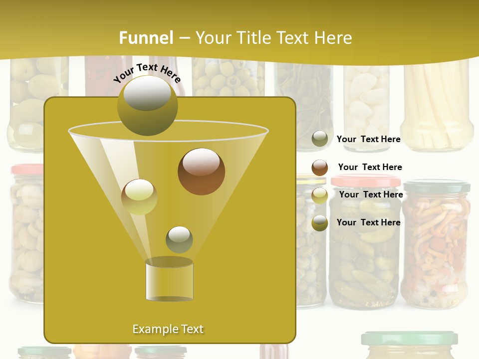 Conserved Bell Olives PowerPoint Template