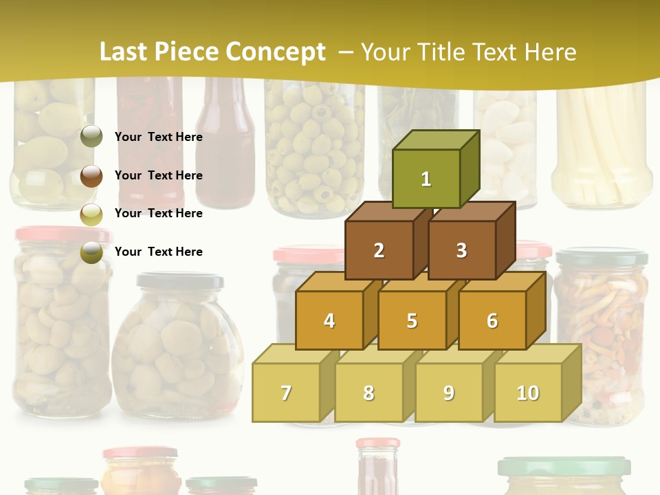 Conserved Bell Olives PowerPoint Template