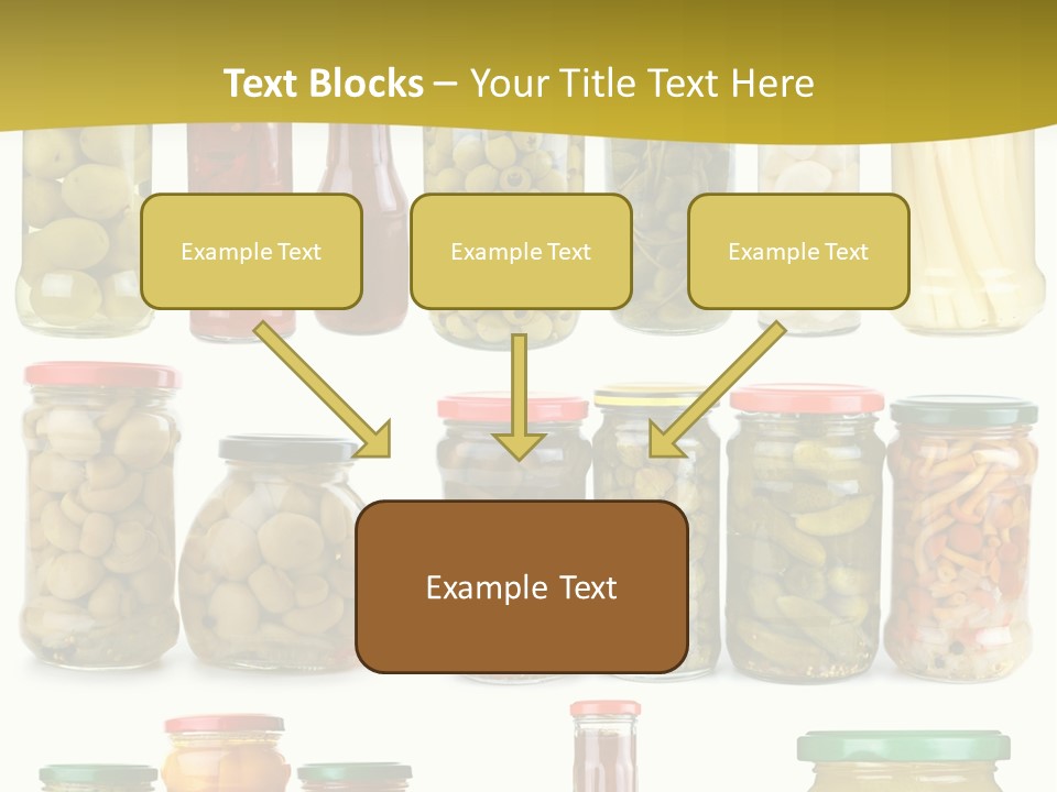 Conserved Bell Olives PowerPoint Template