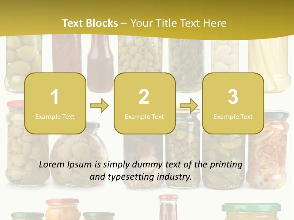 Conserved Bell Olives PowerPoint Template
