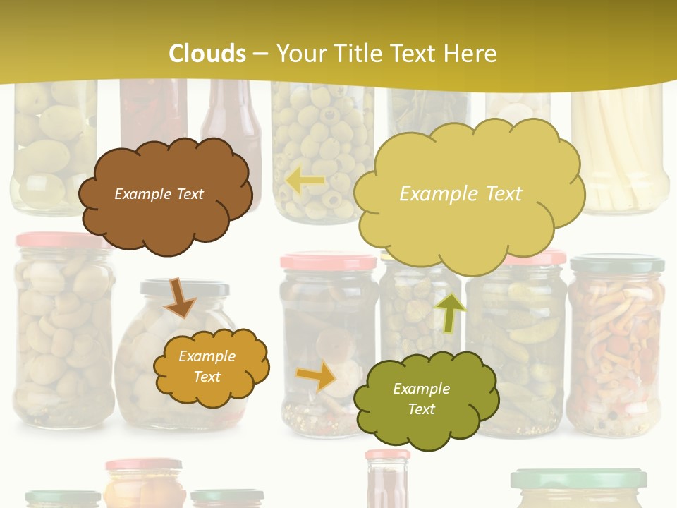 Conserved Bell Olives PowerPoint Template