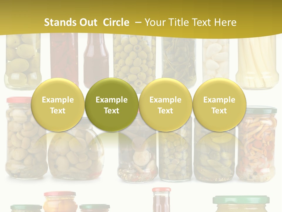 Conserved Bell Olives PowerPoint Template