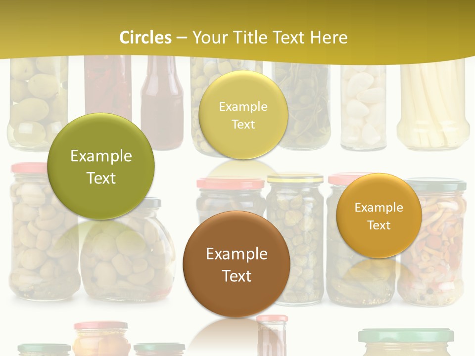 Conserved Bell Olives PowerPoint Template