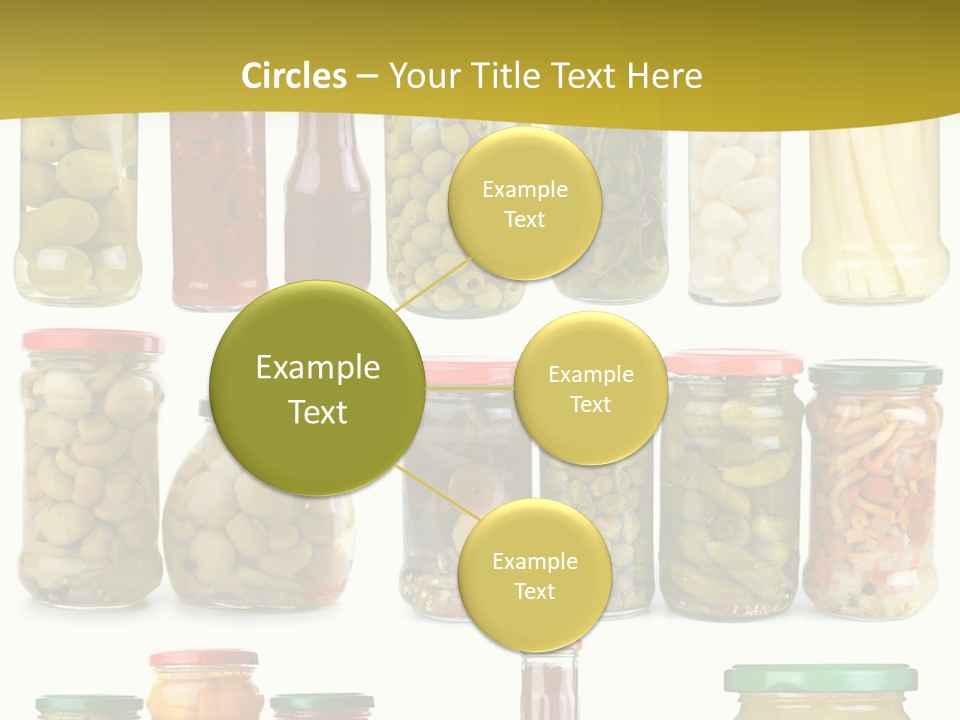 Conserved Bell Olives PowerPoint Template