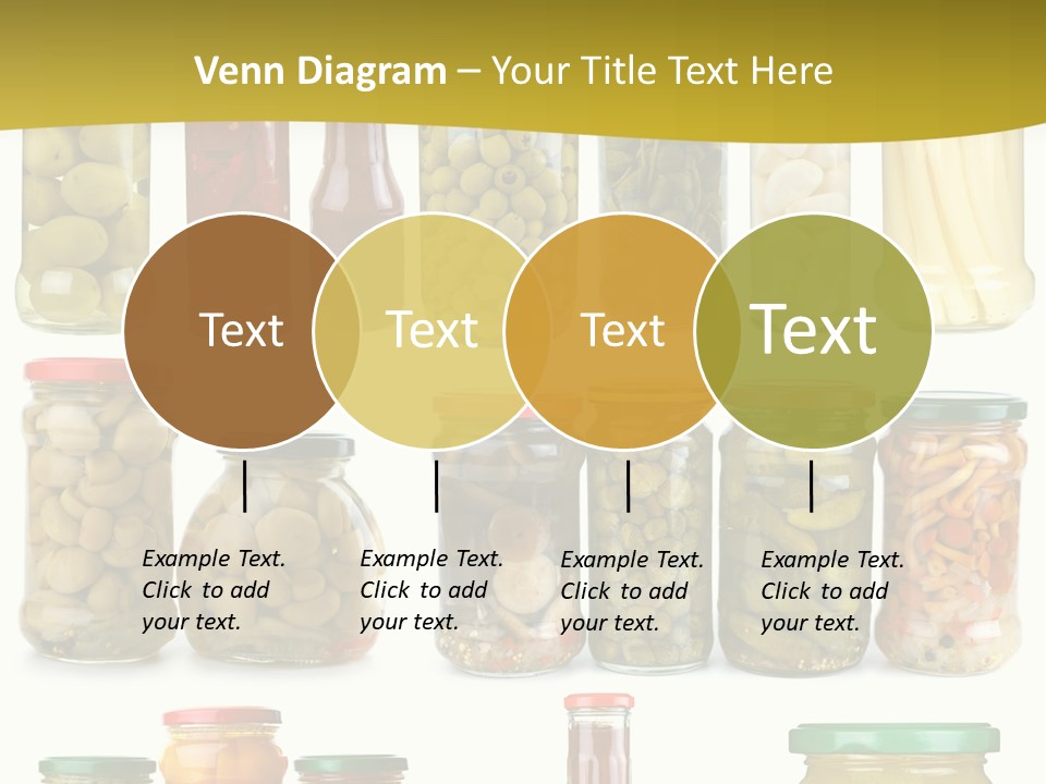 Conserved Bell Olives PowerPoint Template