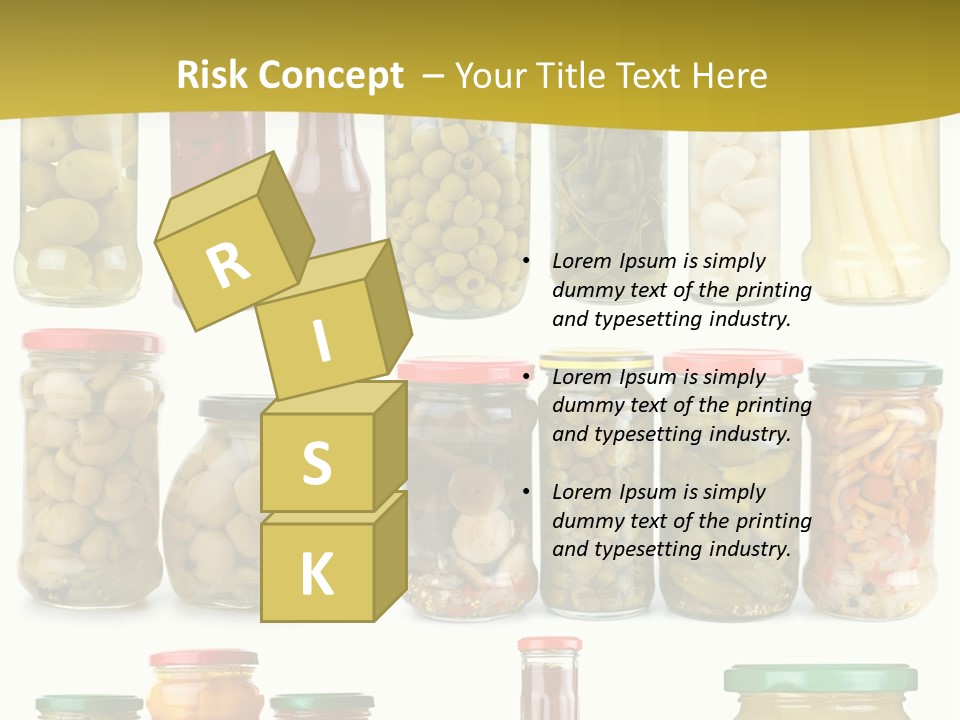 Conserved Bell Olives PowerPoint Template