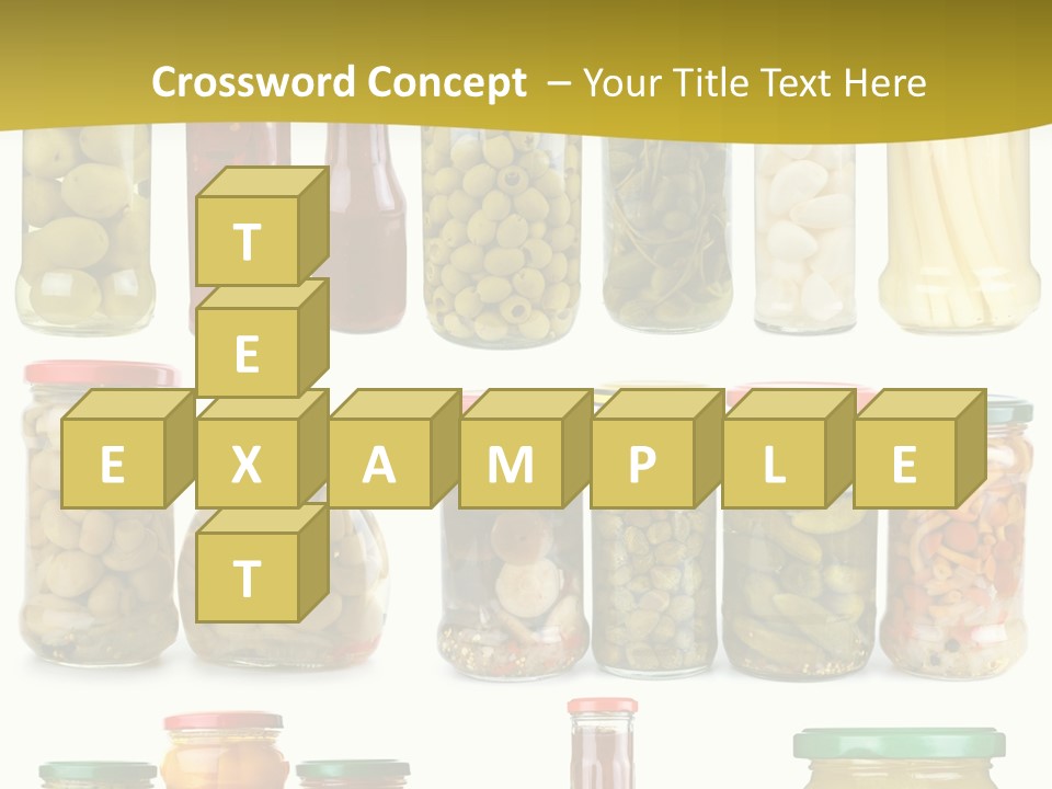 Conserved Bell Olives PowerPoint Template