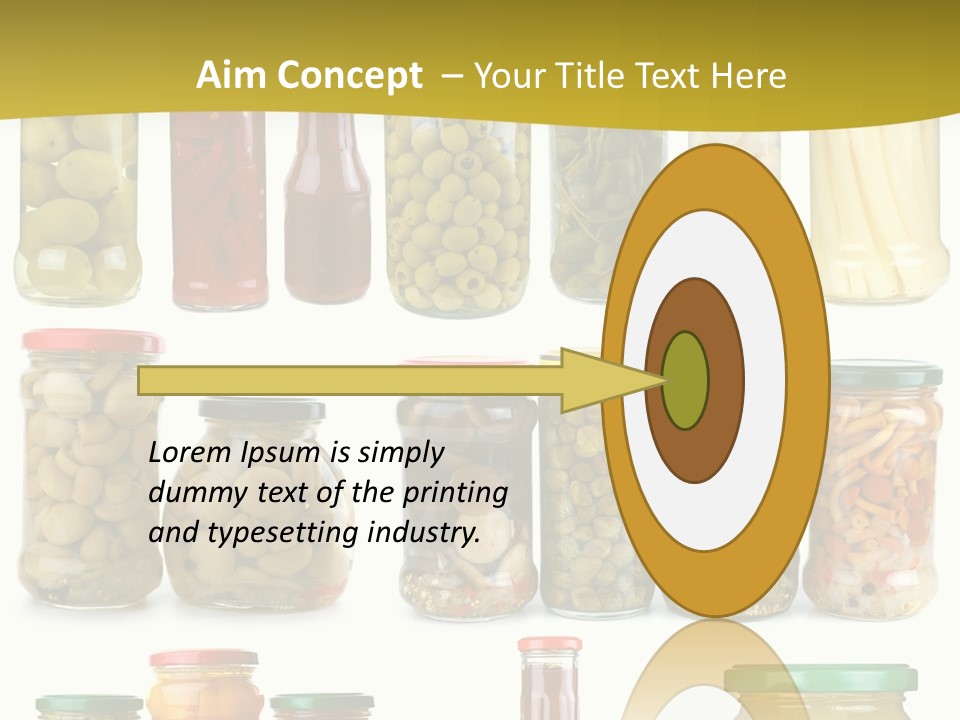 Conserved Bell Olives PowerPoint Template