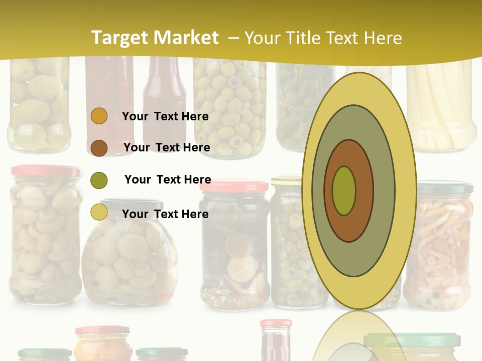 Conserved Bell Olives PowerPoint Template