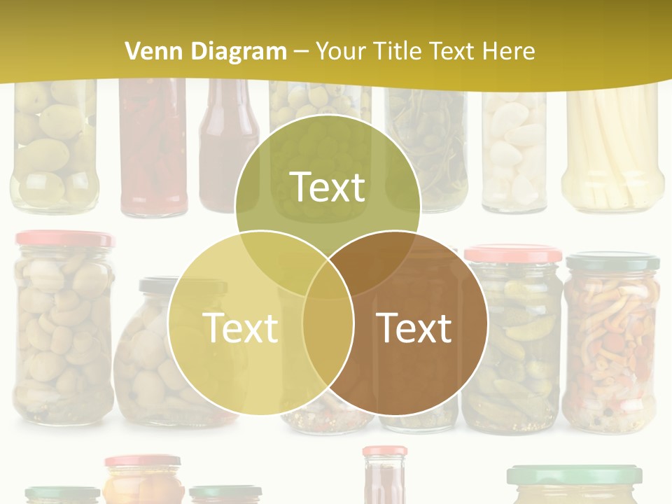 Conserved Bell Olives PowerPoint Template