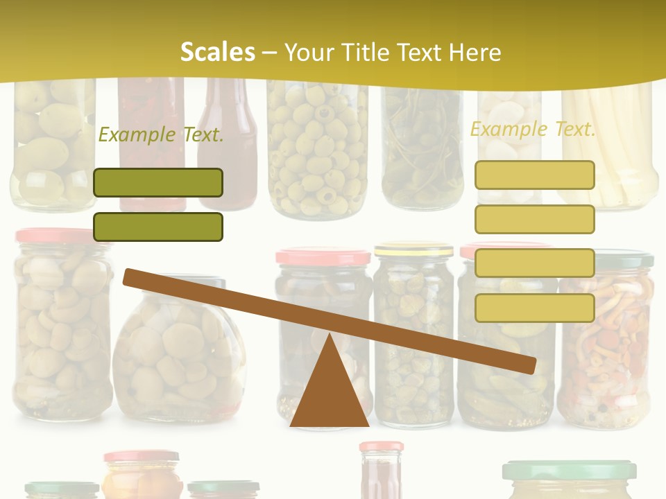 Conserved Bell Olives PowerPoint Template
