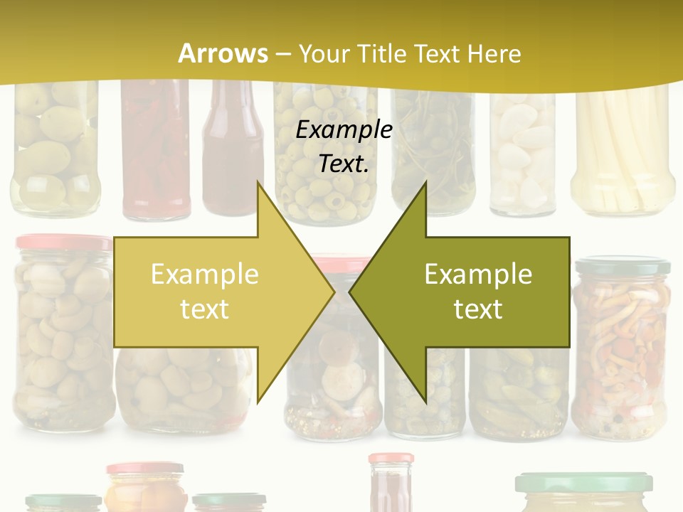 Conserved Bell Olives PowerPoint Template