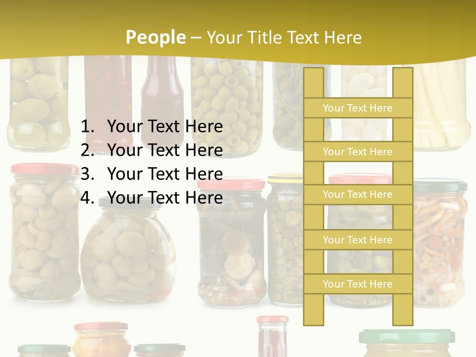 Conserved Bell Olives PowerPoint Template