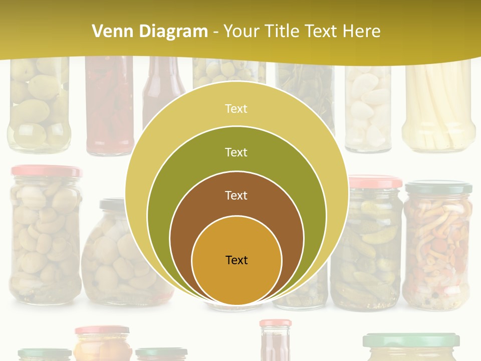 Conserved Bell Olives PowerPoint Template