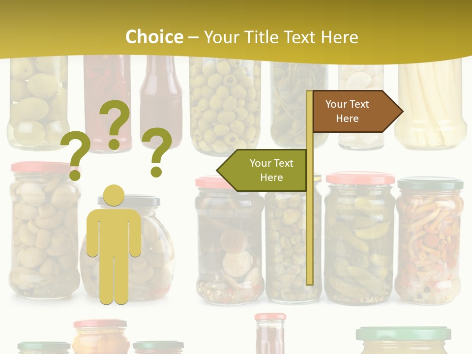 Conserved Bell Olives PowerPoint Template