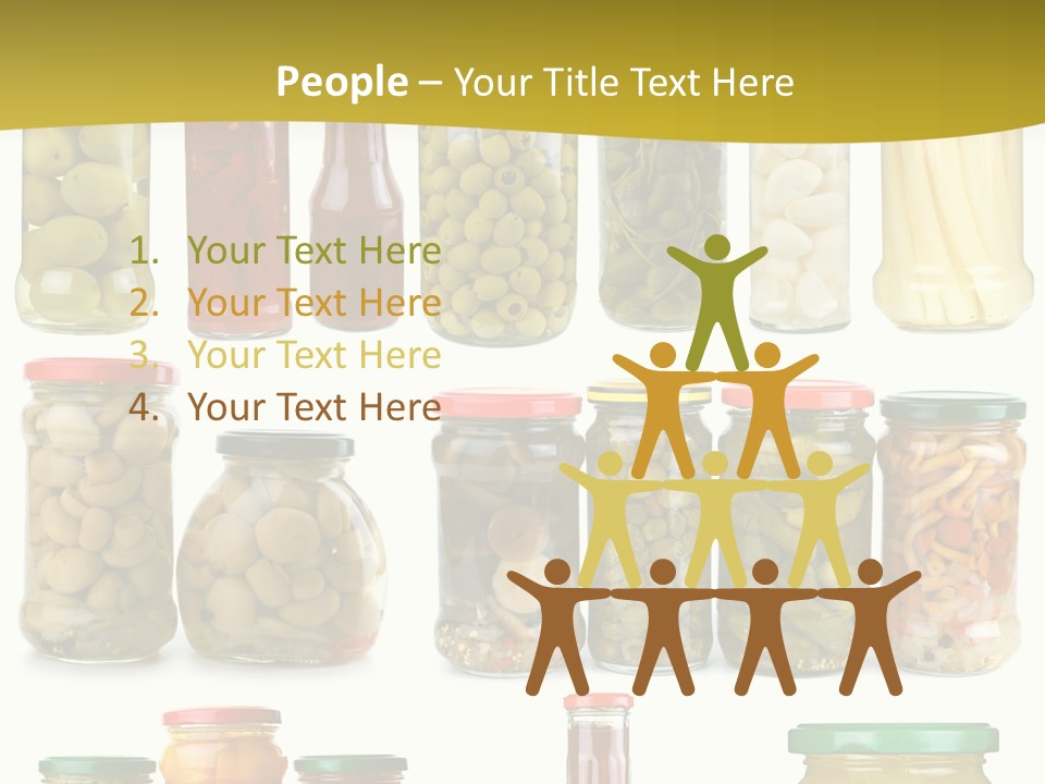 Conserved Bell Olives PowerPoint Template