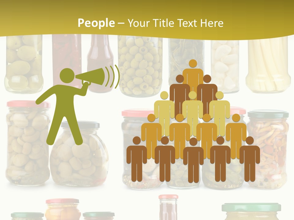 Conserved Bell Olives PowerPoint Template