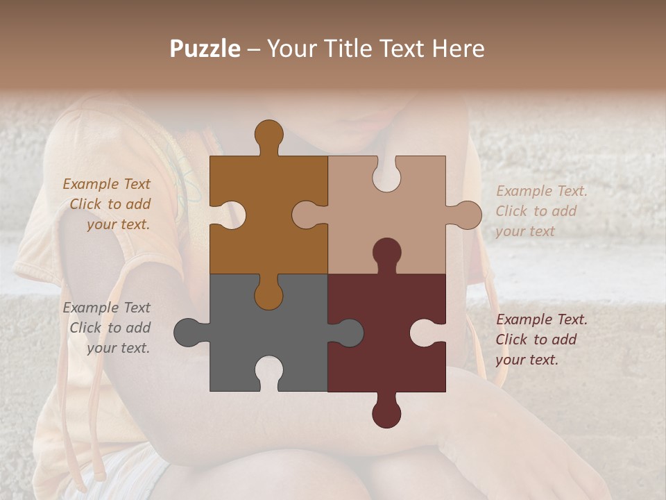Poor Children PowerPoint Template