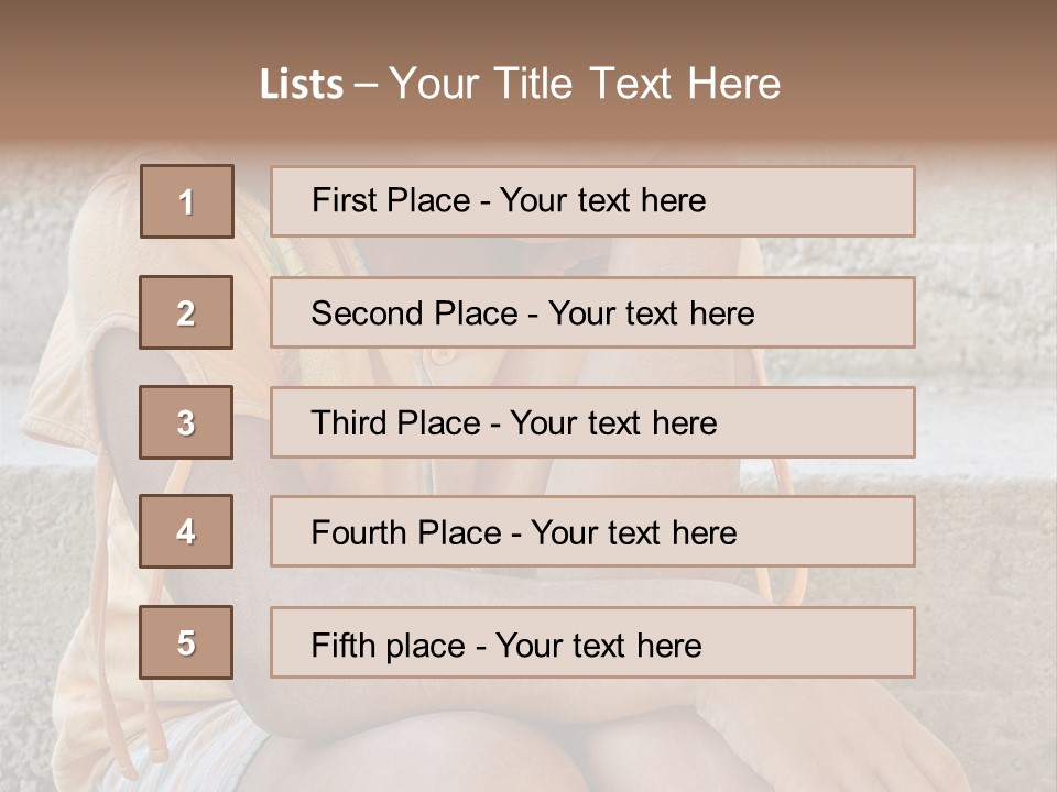 Poor Children PowerPoint Template