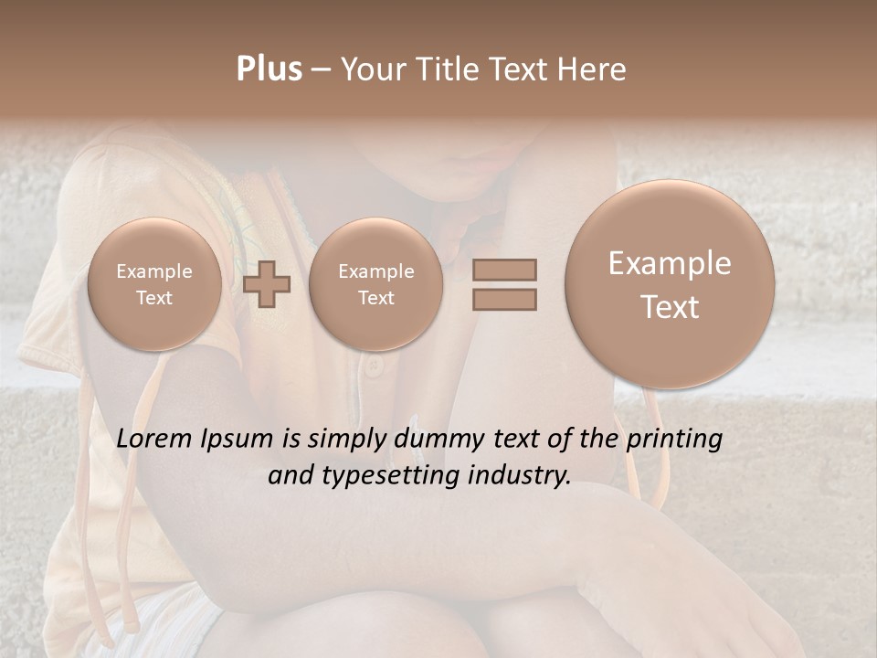 Poor Children PowerPoint Template