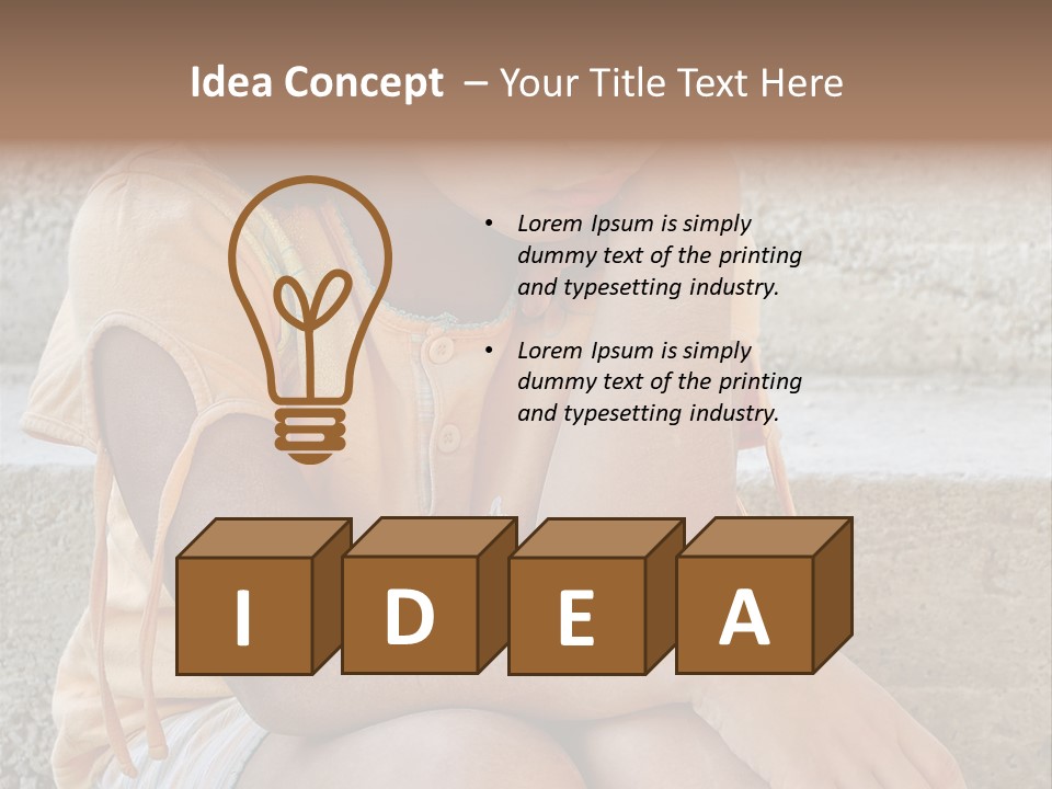 Poor Children PowerPoint Template