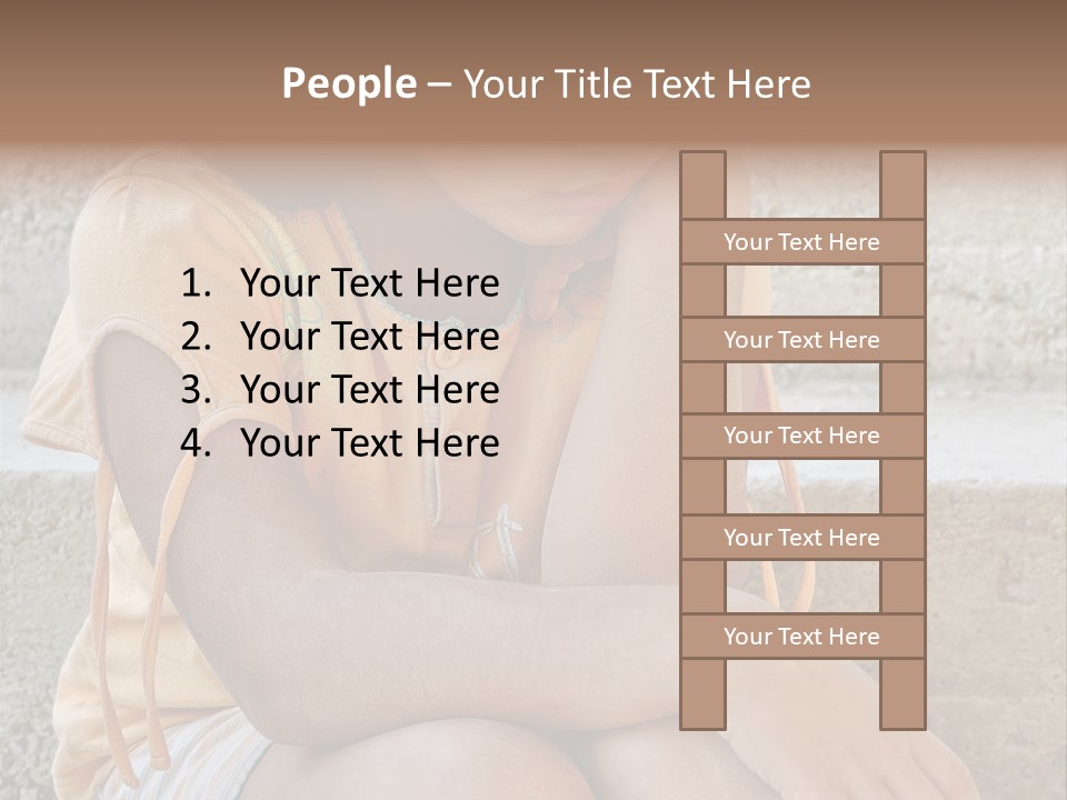 Poor Children PowerPoint Template