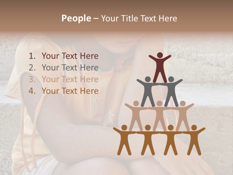 Poor Children PowerPoint Template