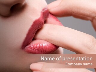 Lips Voluptuous Studio PowerPoint Template