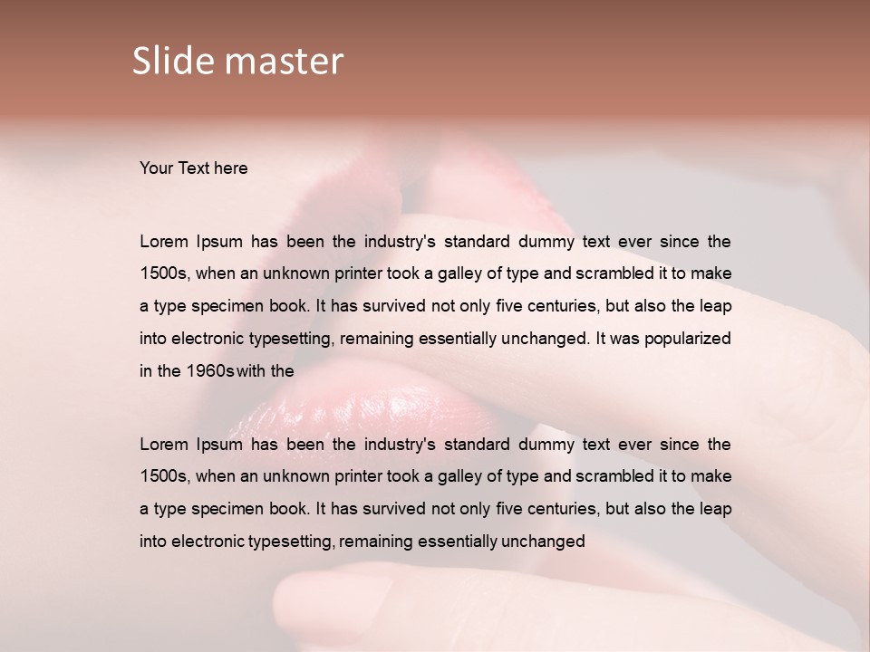 Lips Voluptuous Studio PowerPoint Template