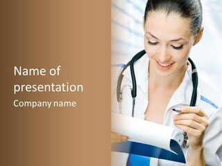 Occupation Single Hospital PowerPoint Template