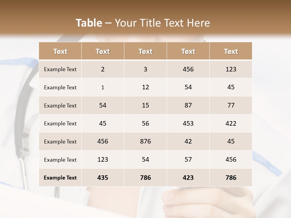 Occupation Single Hospital PowerPoint Template