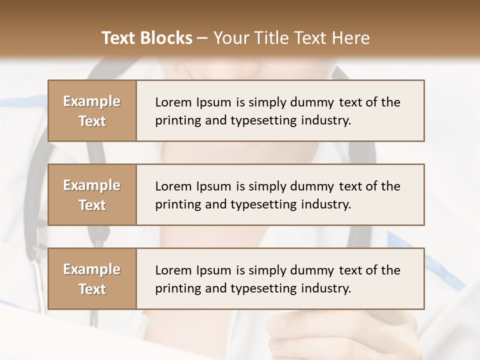 Occupation Single Hospital PowerPoint Template