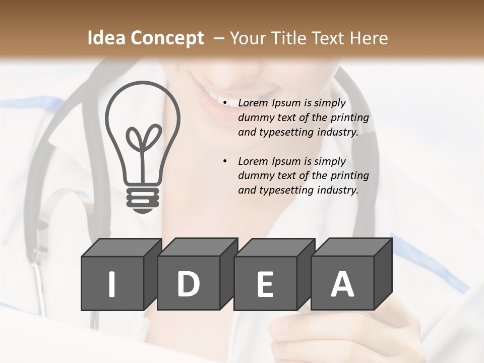 Occupation Single Hospital PowerPoint Template
