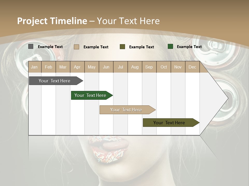 Cans In Hair PowerPoint Template
