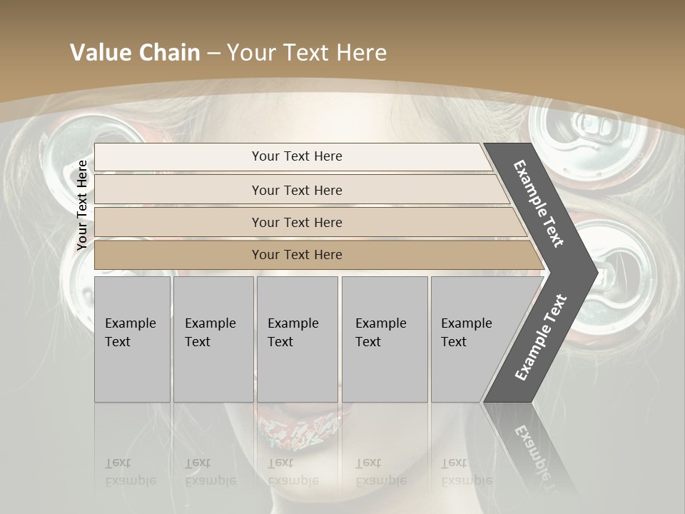 Cans In Hair PowerPoint Template