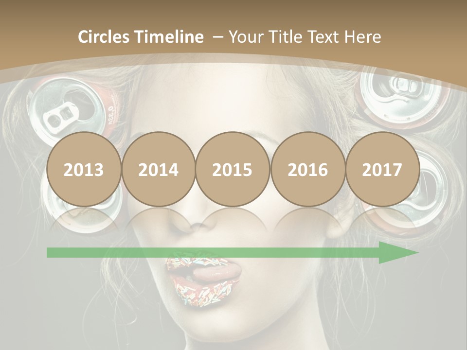 Cans In Hair PowerPoint Template