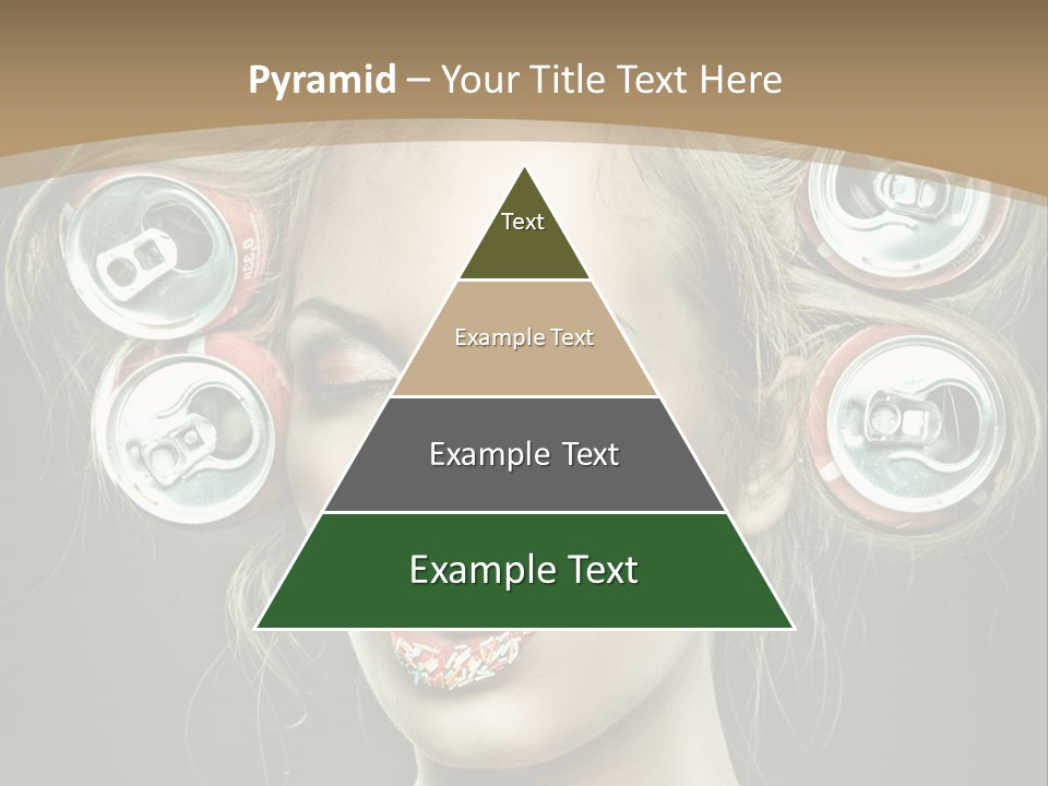 Cans In Hair PowerPoint Template