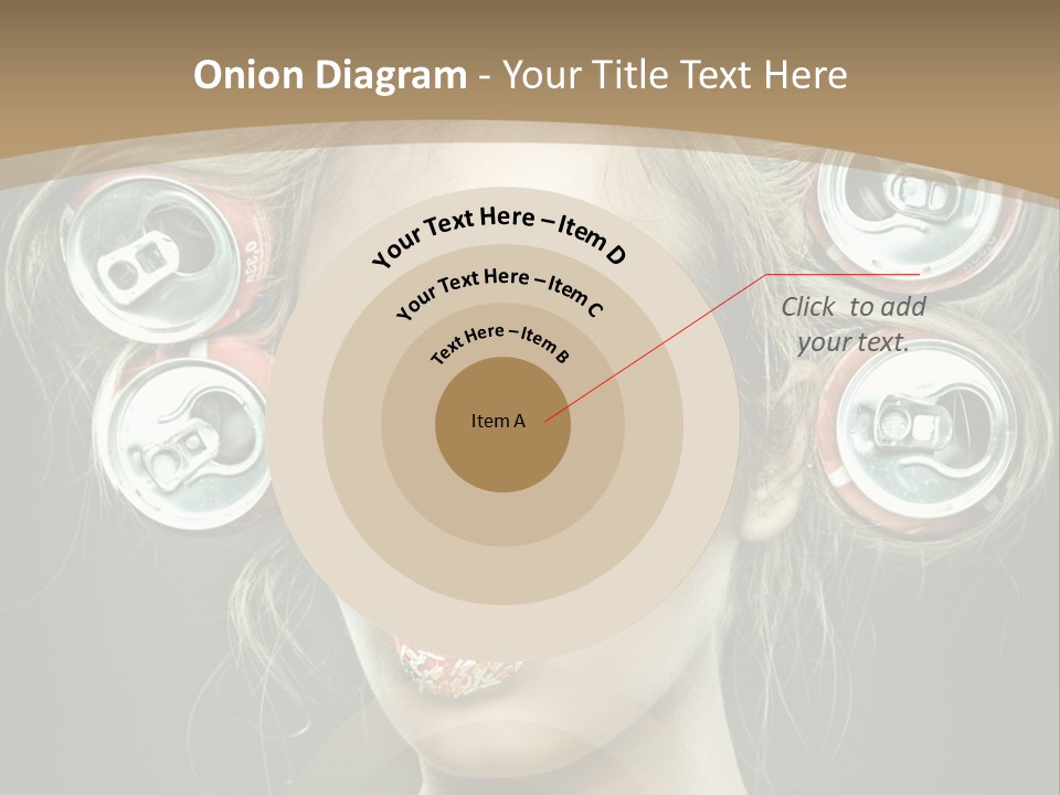 Cans In Hair PowerPoint Template