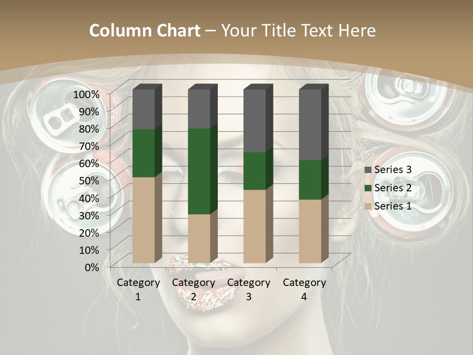 Cans In Hair PowerPoint Template