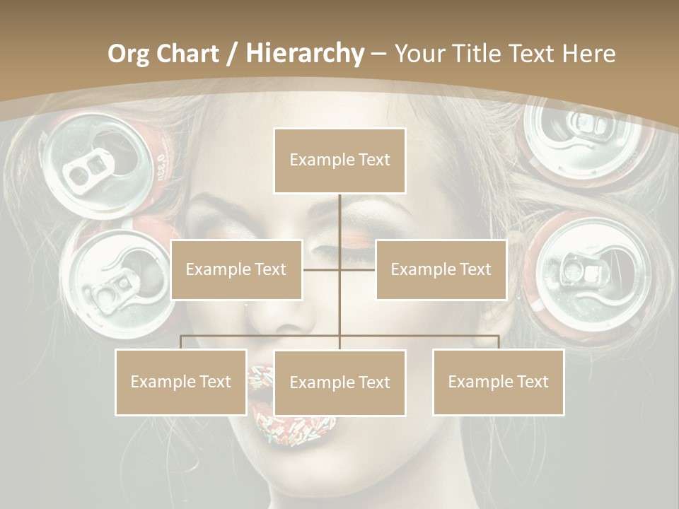Cans In Hair PowerPoint Template