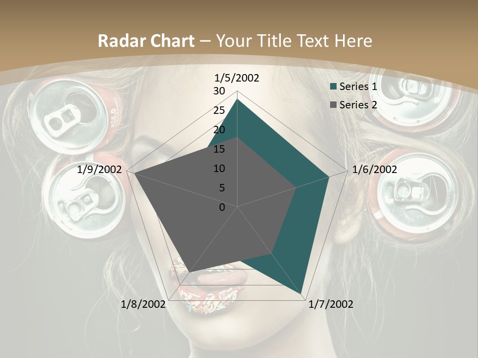 Cans In Hair PowerPoint Template