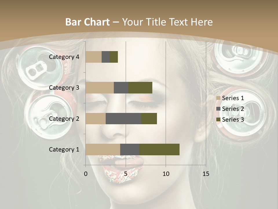 Cans In Hair PowerPoint Template