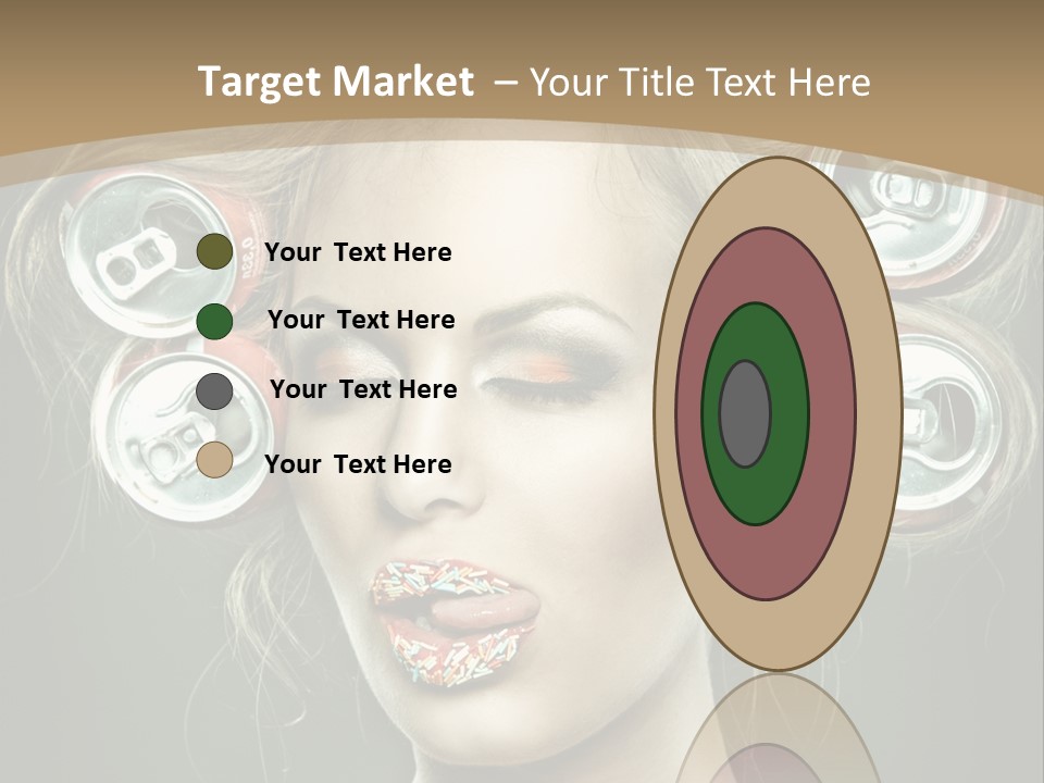 Cans In Hair PowerPoint Template