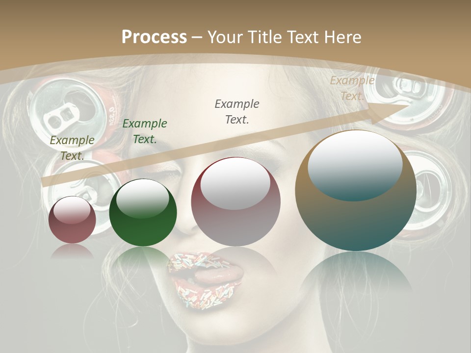 Cans In Hair PowerPoint Template