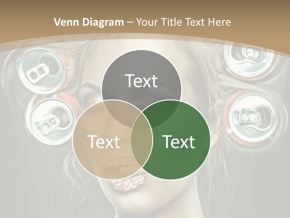 Cans In Hair PowerPoint Template